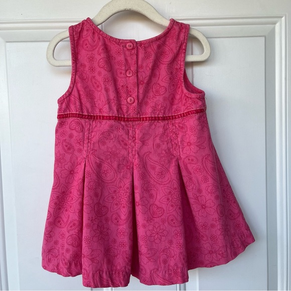•Samantha Says• Pink Corduroy Floral Dress - Size 2T - Picture 5 of 7
